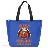 Trump Make Thanksgiving Great Again Trump Turkey Gift Tote Bag thumb 0
