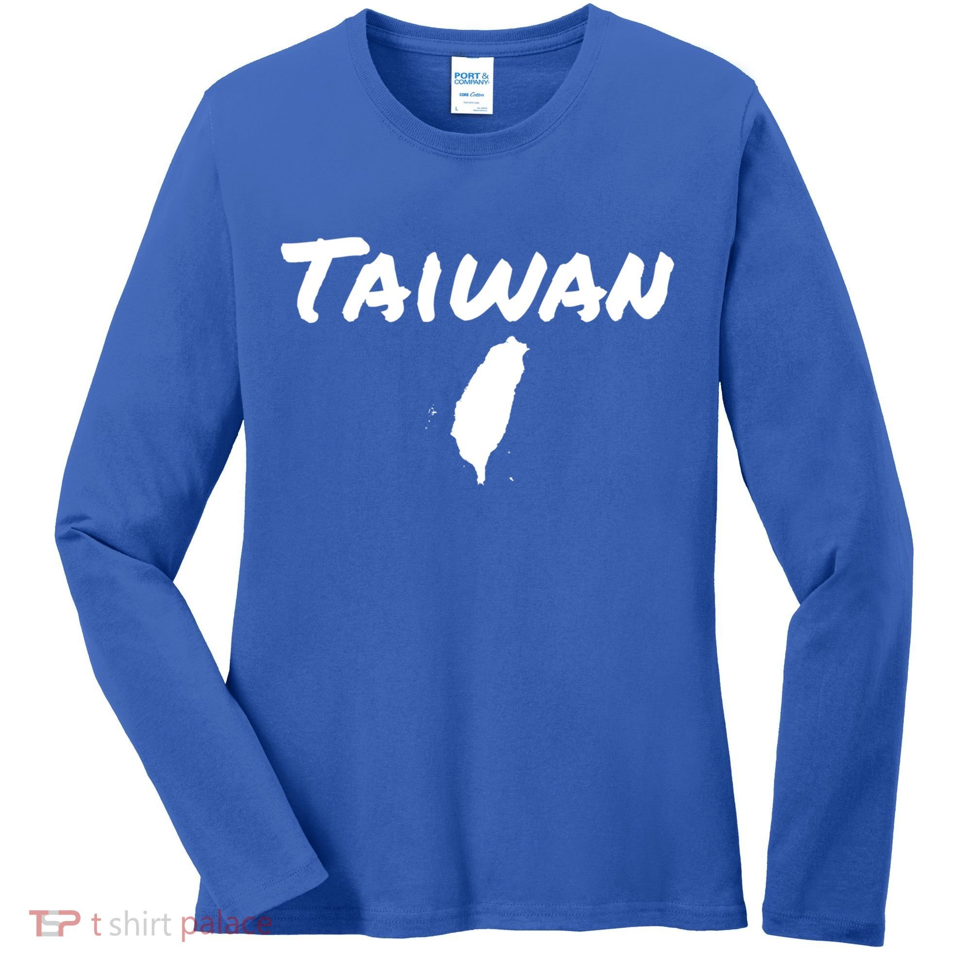 Taiwan Map Taiwanese Gift Women's Long Sleeve Shirt
