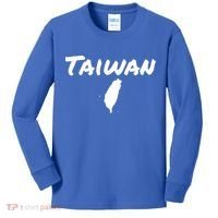 Taiwan Map Taiwanese Gift Kids Long Sleeve Shirt thumb 0