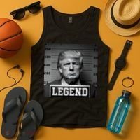 Trump Mugshot, Trump Mug Shot Tank Top thumb 4