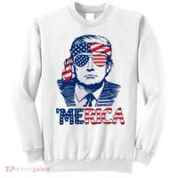 Trump Merica Trump Funny 4th Of July Sweatshirt thumb 0