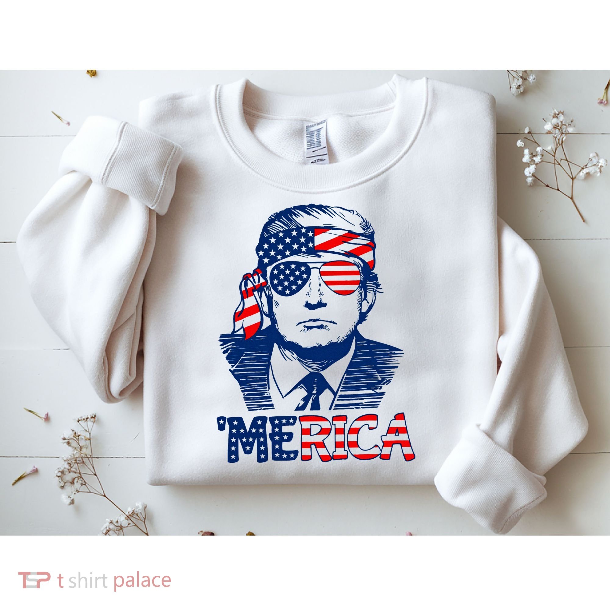 Trump Merica Trump Funny 4th Of July Sweatshirt