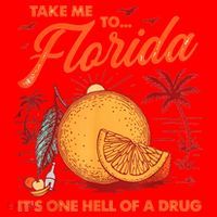 Take Me To Florida ItS One Hell Of A Drug Funny Beach Santa Hat thumb 1