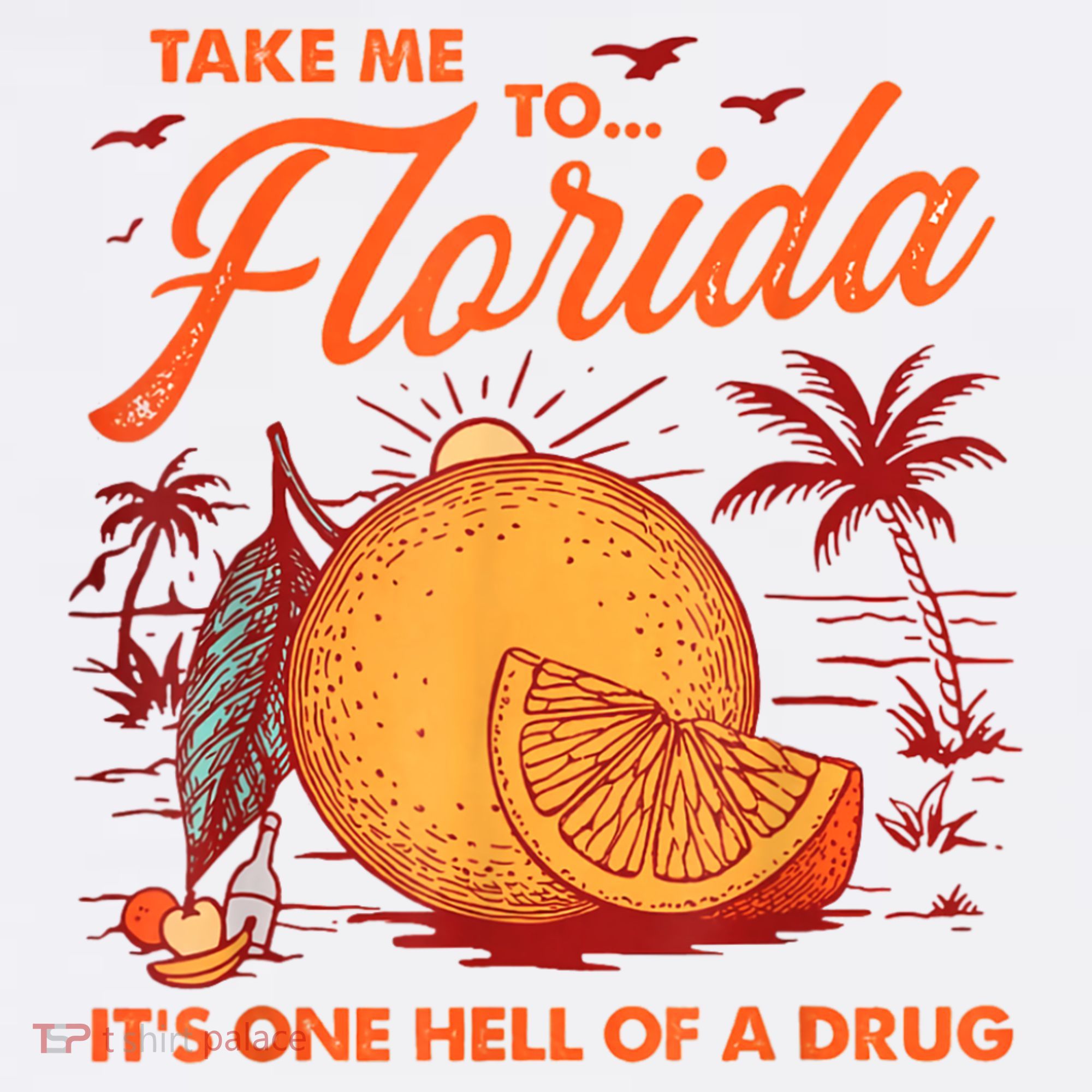 Take Me To Florida ItS One Hell Of A Drug Funny Beach Beanie