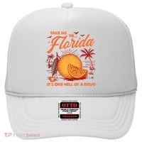 Take Me To Florida ItS One Hell Of A Drug Funny Beach Hat thumb 0