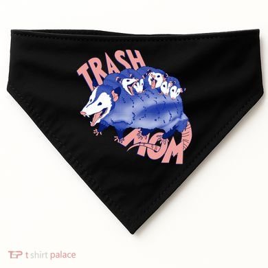 Trash Mom Trash Panda Racoon Meme USA-Made Doggie Bandana