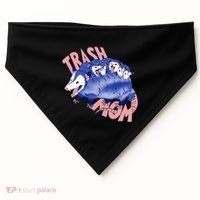 Trash Mom Trash Panda Racoon Meme USA-Made Doggie Bandana thumb 0