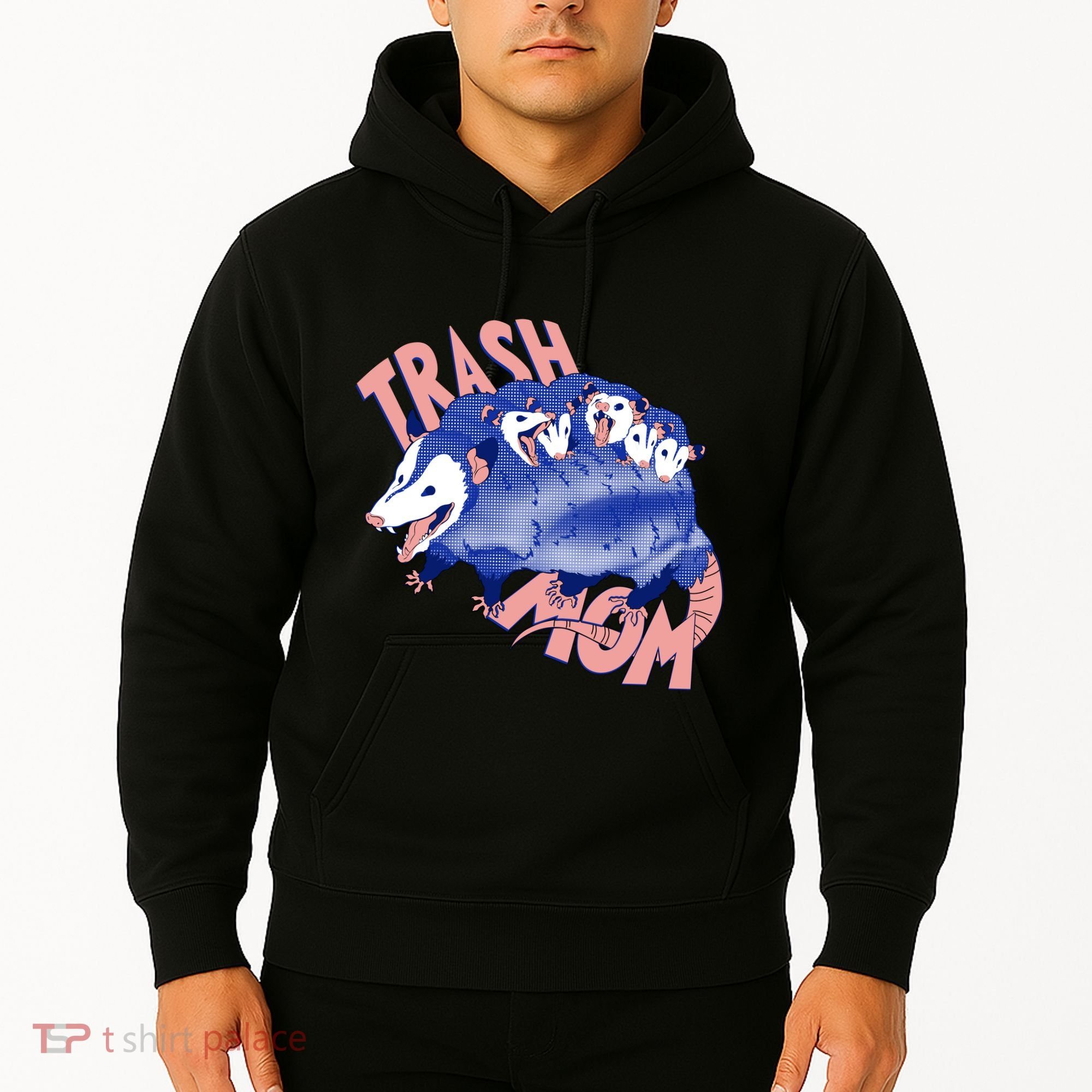 Trash Mom Trash Panda Racoon Meme Hoodie