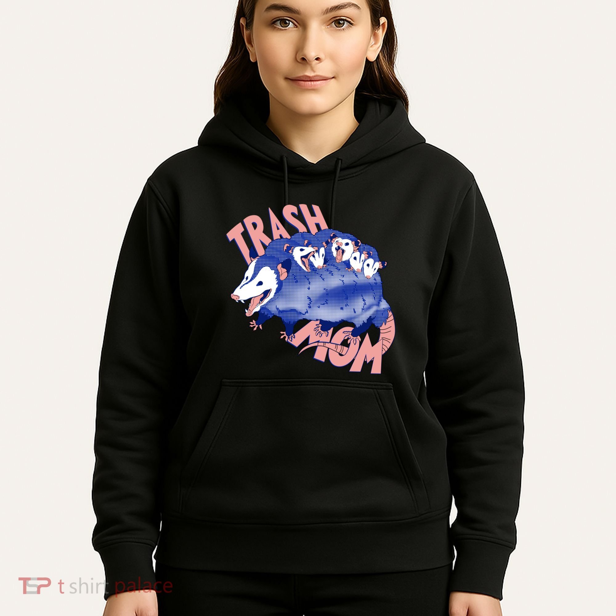 Trash Mom Trash Panda Racoon Meme Hoodie