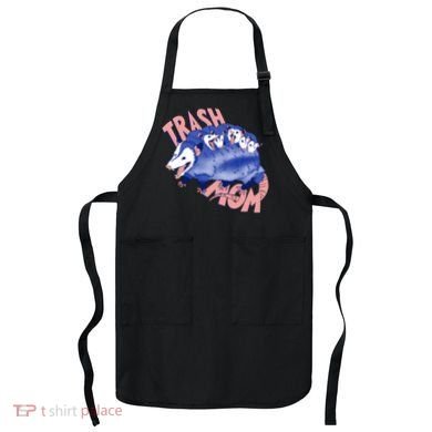 Trash Mom Trash Panda Racoon Meme Apron
