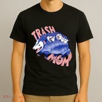 Trash Mom Trash Panda Racoon Meme T-Shirt thumb 3