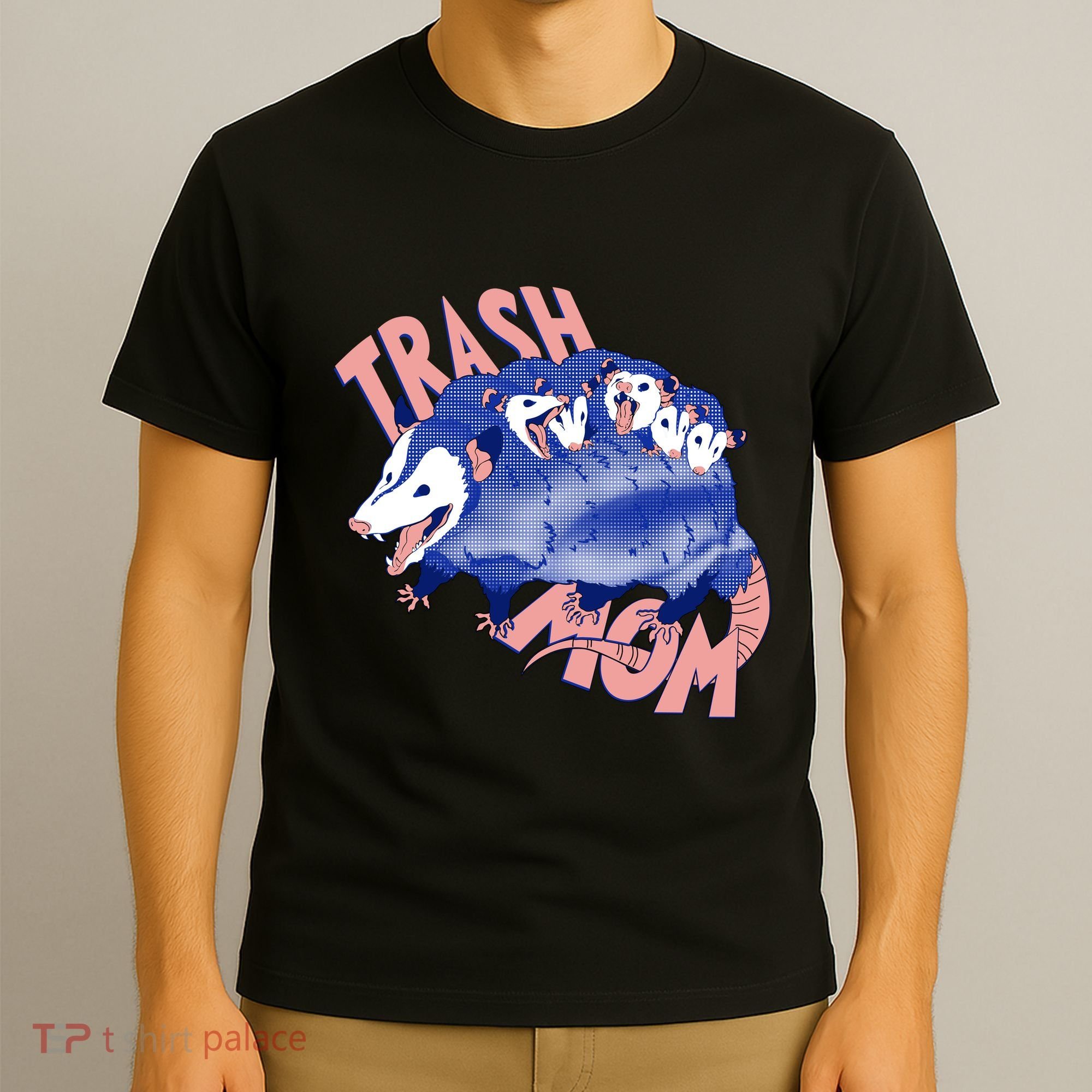 Trash Mom Trash Panda Racoon Meme T-Shirt