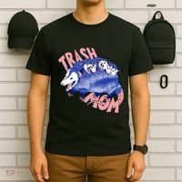 Trash Mom Trash Panda Racoon Meme T-Shirt thumb 6