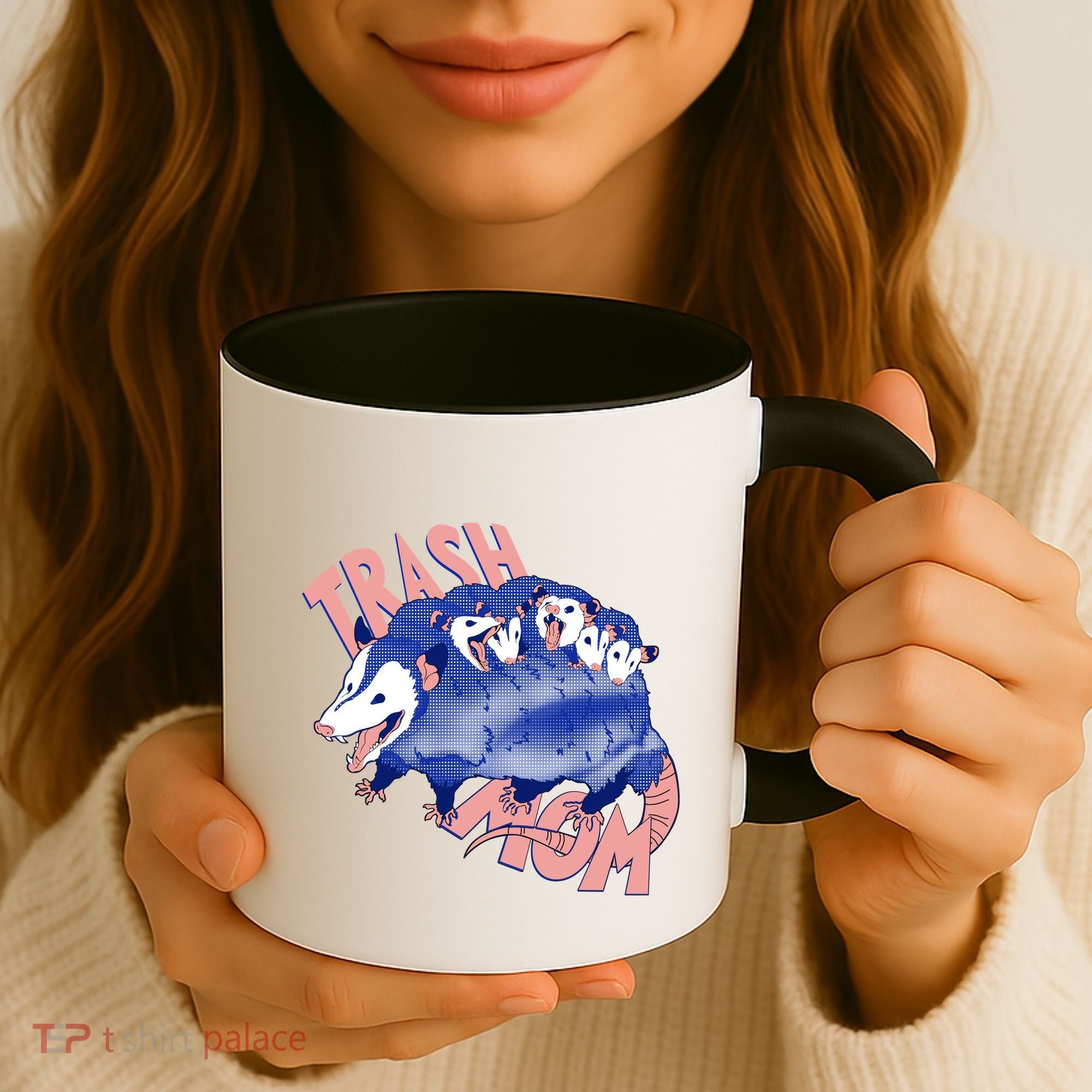 Trash Mom Trash Panda Racoon Meme Coffee Mug