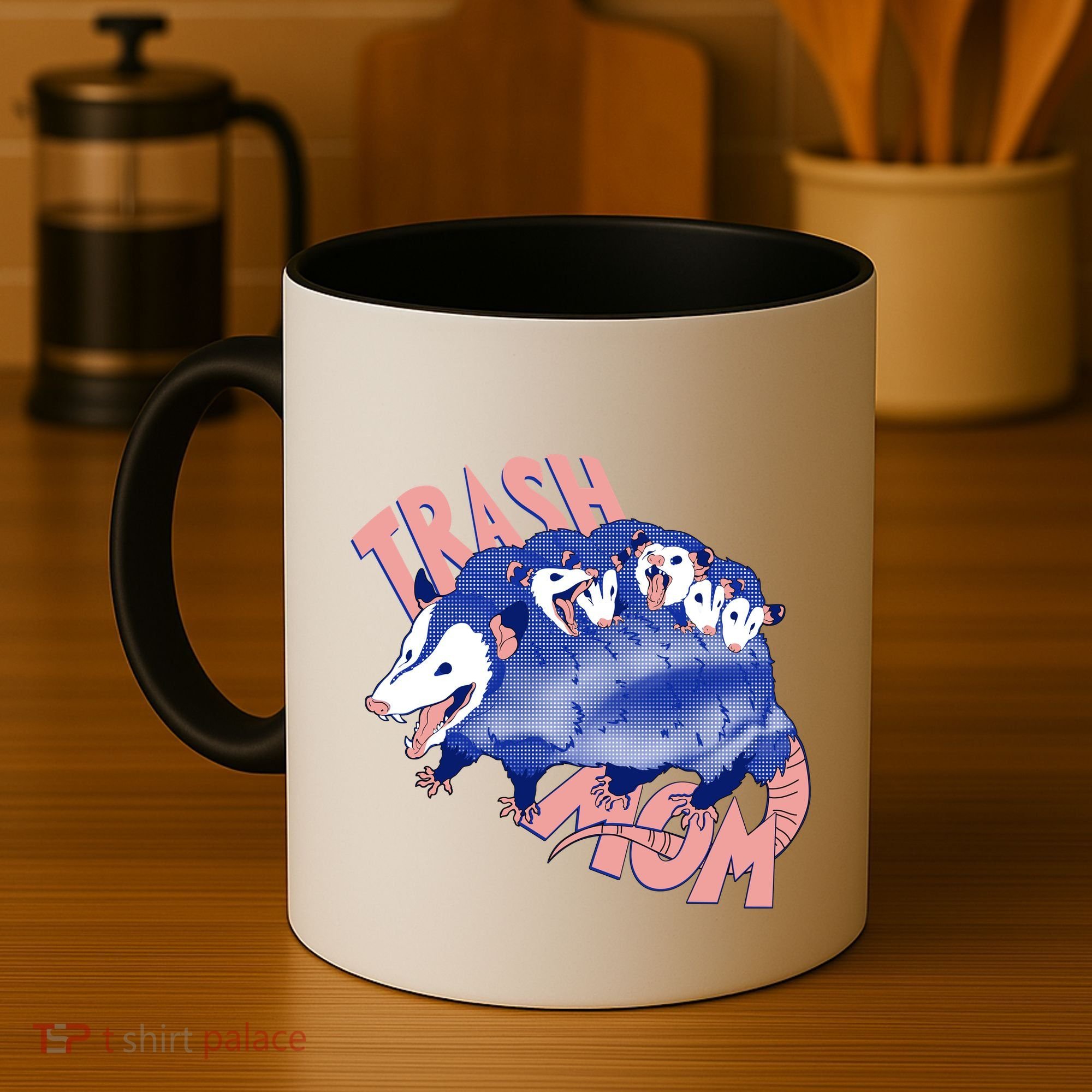 Trash Mom Trash Panda Racoon Meme Coffee Mug
