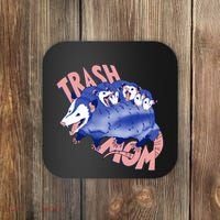Trash Mom Trash Panda Racoon Meme Coaster thumb 0
