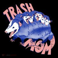 Trash Mom Trash Panda Racoon Meme Coaster thumb 2