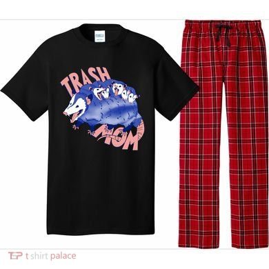 Trash Mom Trash Panda Racoon Meme Pajama Set