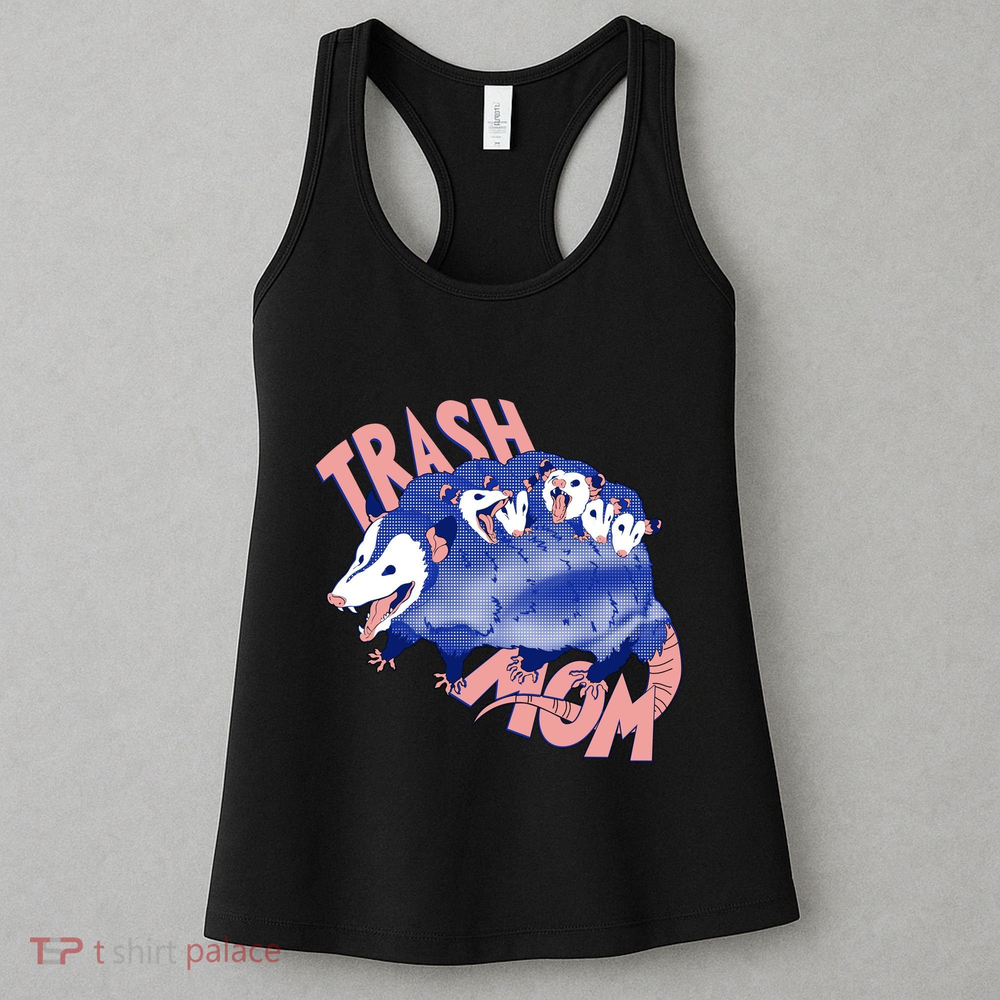 Trash Mom Trash Panda Racoon Meme Women's Tank Top