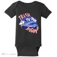 Trash Mom Trash Panda Racoon Meme Baby Bodysuit thumb 0