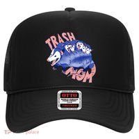 Trash Mom Trash Panda Racoon Meme Hat thumb 0