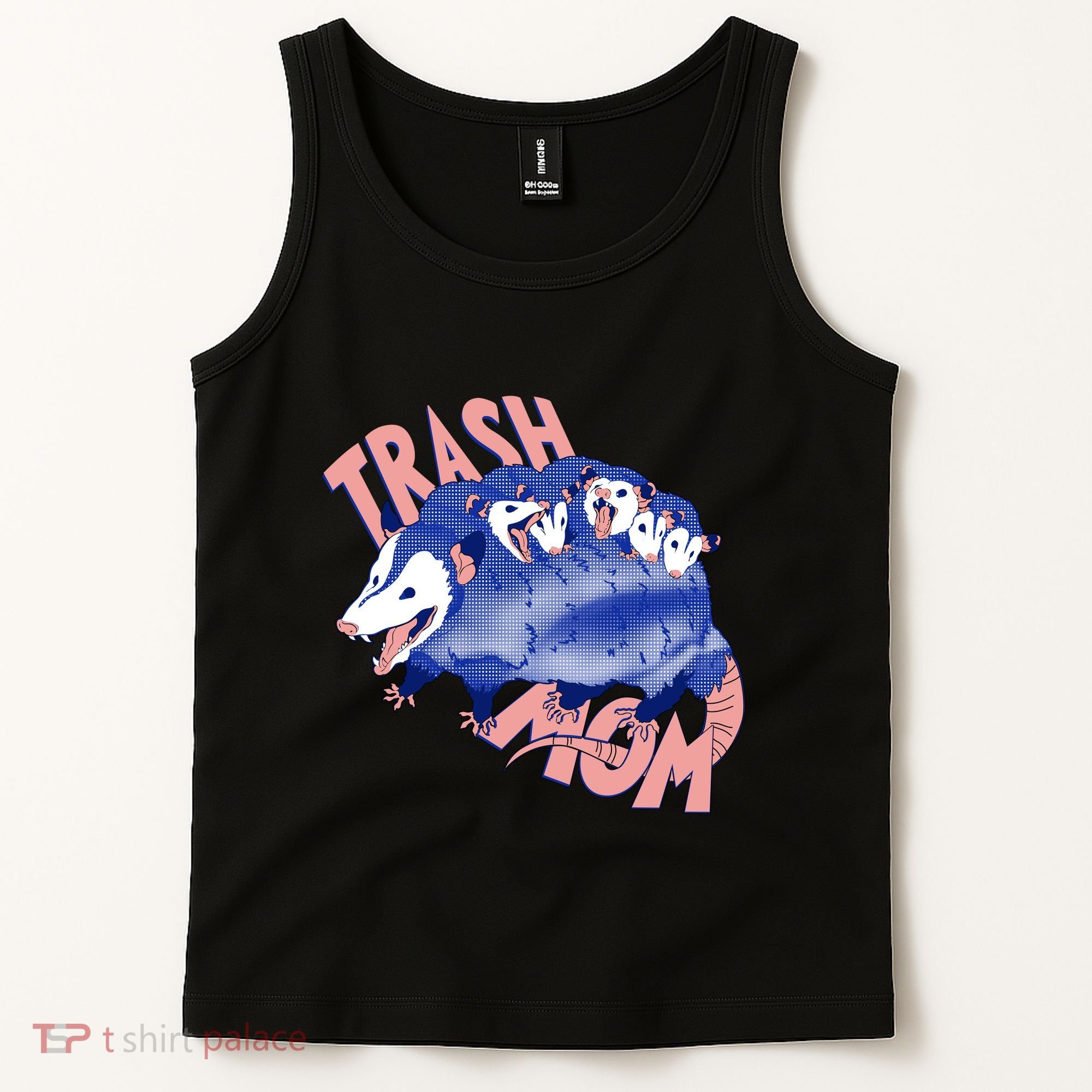Trash Mom Trash Panda Racoon Meme Tank Top