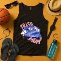 Trash Mom Trash Panda Racoon Meme Tank Top thumb 4