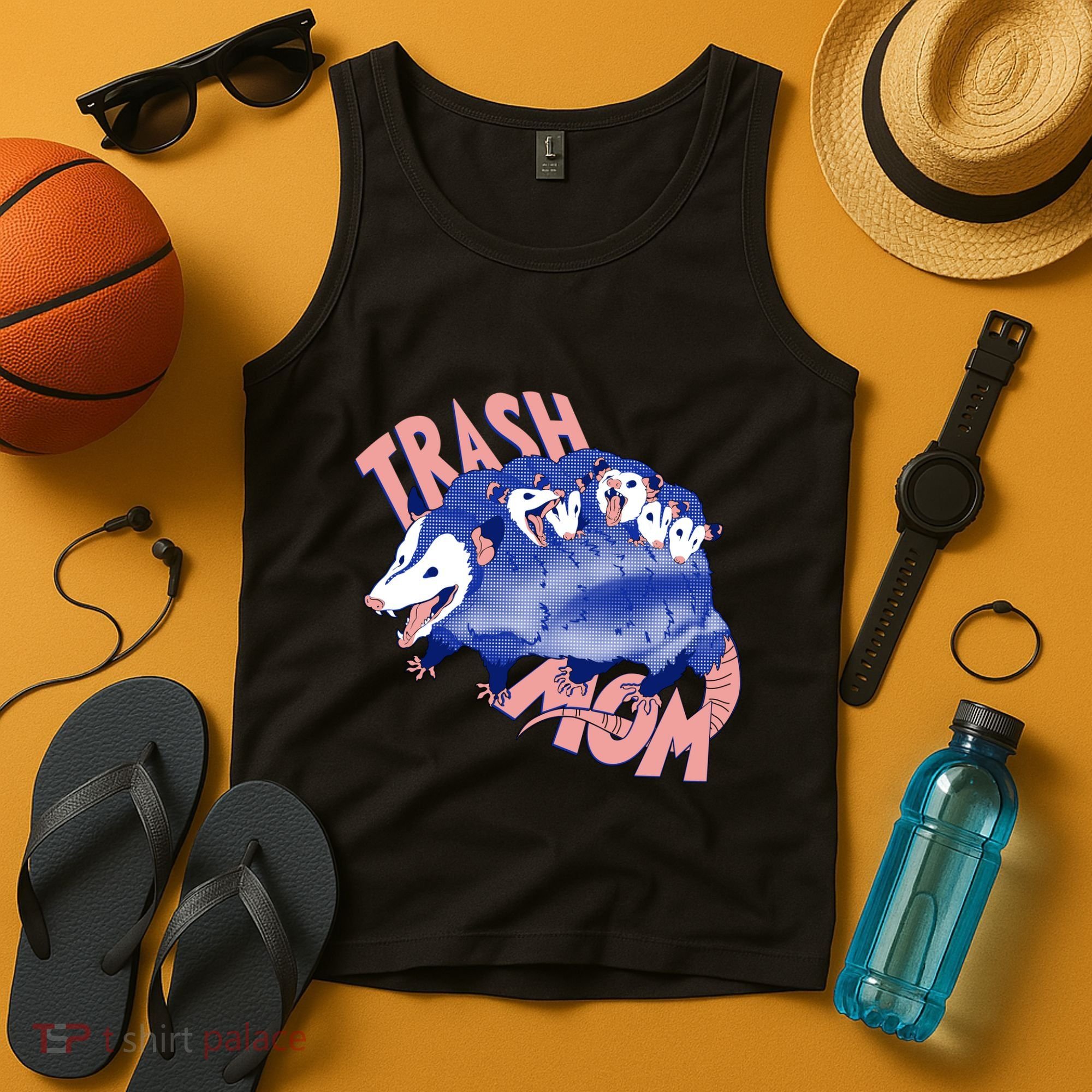 Trash Mom Trash Panda Racoon Meme Tank Top