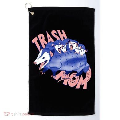 Trash Mom Trash Panda Racoon Meme Golf Towel