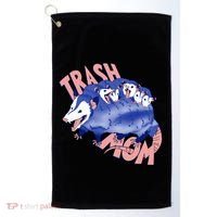 Trash Mom Trash Panda Racoon Meme Golf Towel thumb 0