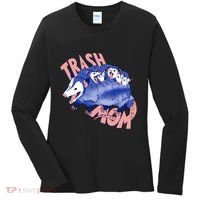 Trash Mom Trash Panda Racoon Meme Women's Long Sleeve Shirt thumb 0