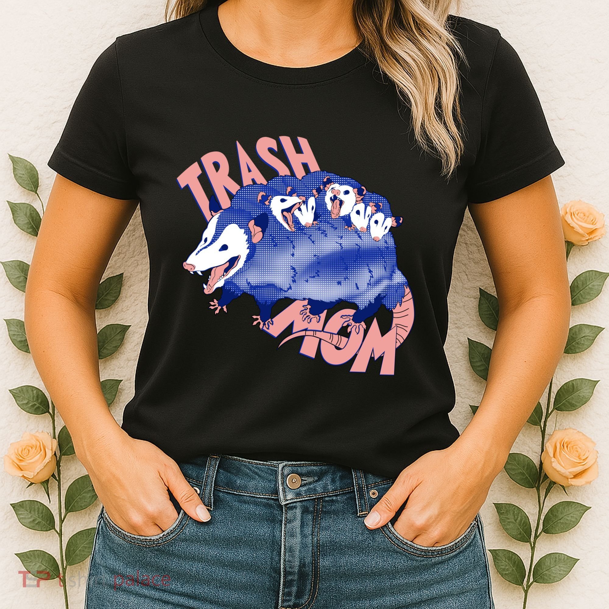 Trash Mom Trash Panda Racoon Meme Women's T-Shirt