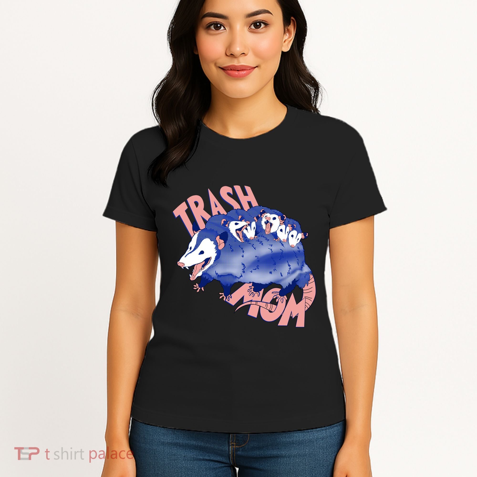 Trash Mom Trash Panda Racoon Meme Women's T-Shirt