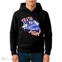 Trash Mom Trash Panda Racoon Meme Kids Hoodie thumb 4
