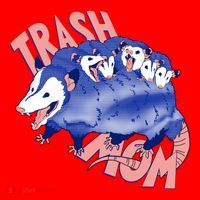Trash Mom Trash Panda Racoon Meme Santa Hat thumb 1