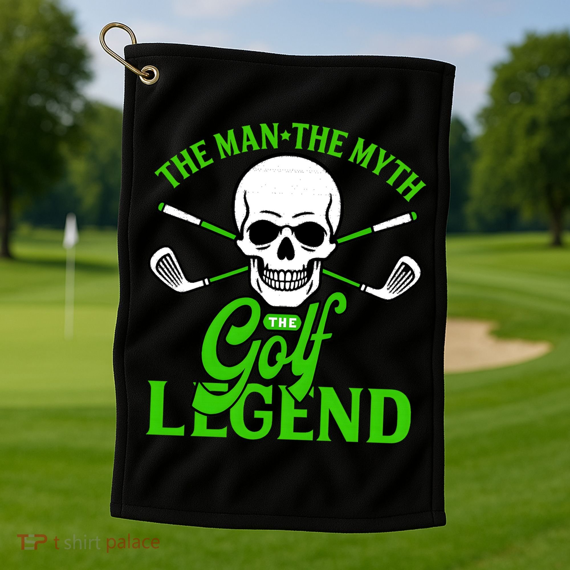 The Man The Myth The Golf Legend Golf Towel