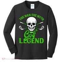 The Man The Myth The Golf Legend Kids Long Sleeve Shirt thumb 0