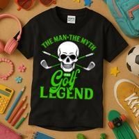 The Man The Myth The Golf Legend Kids T-Shirt thumb 3
