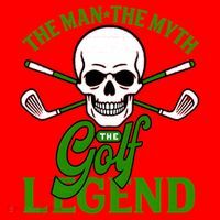 The Man The Myth The Golf Legend Santa Hat thumb 1
