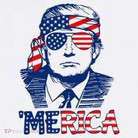 Trump 'Merica Trump Funny 4th of July T-Shirt thumb 7