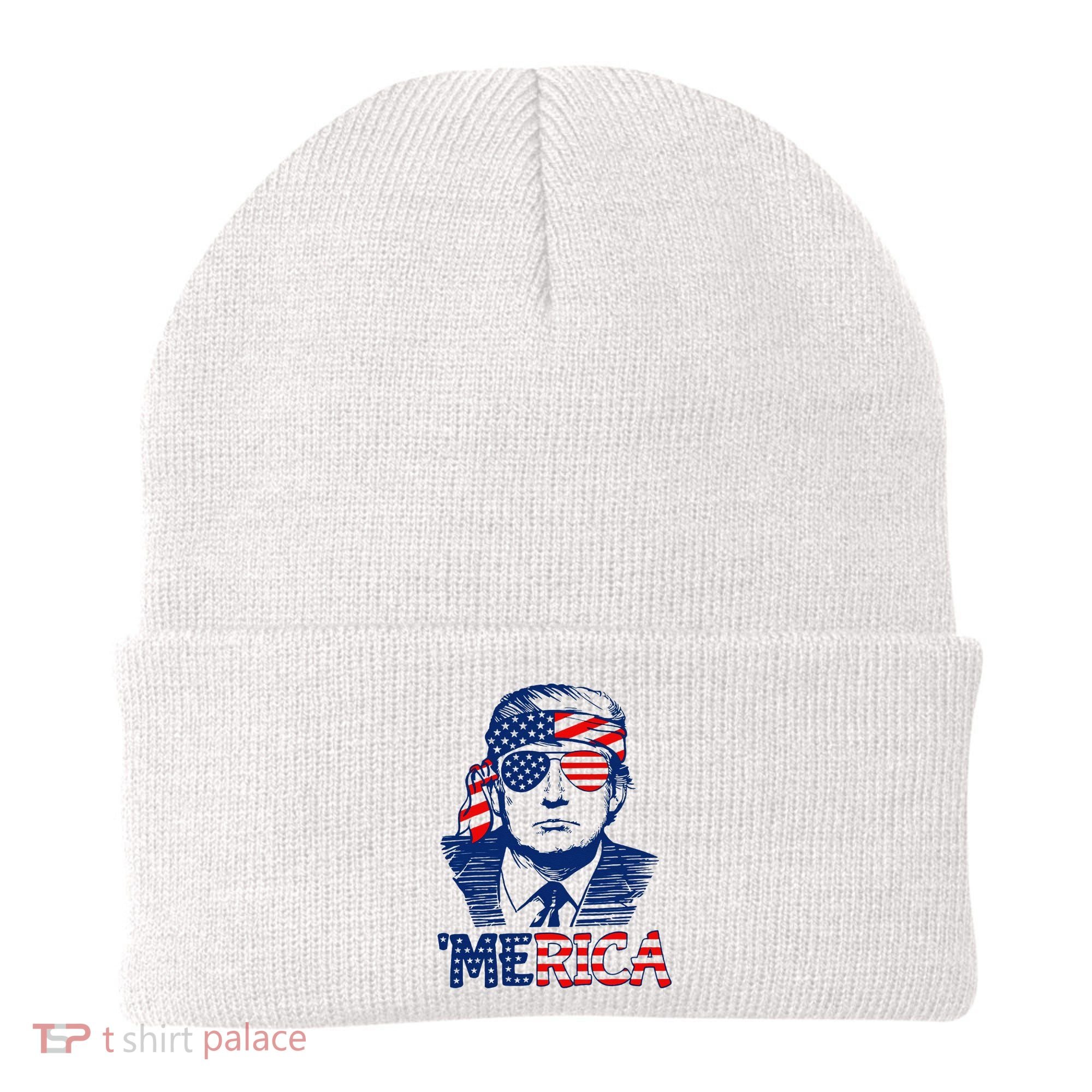 Trump 'Merica Trump Funny 4th of July Beanie