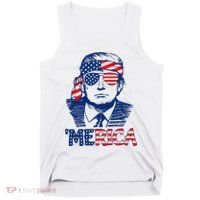 Trump 'Merica Trump Funny 4th of July Tank Top thumb 0