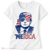Trump 'Merica Trump Funny 4th of July Women's T-Shirt thumb 0