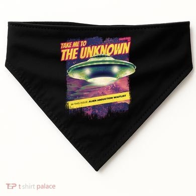 Take Me To The Unknown UFO Alien USA-Made Doggie Bandana