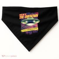 Take Me To The Unknown UFO Alien USA-Made Doggie Bandana thumb 0