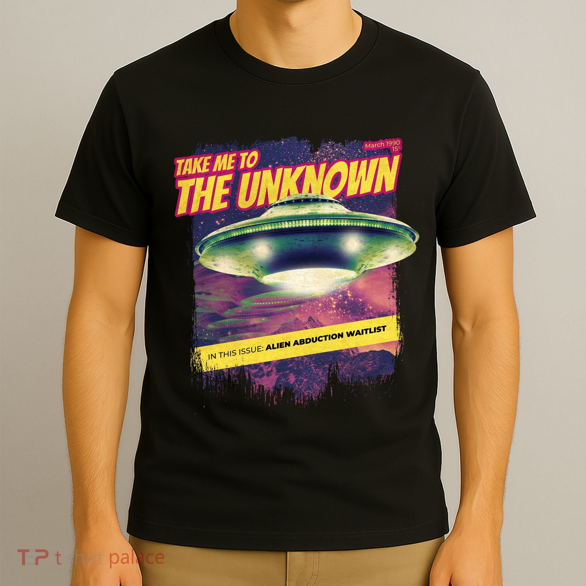 Take Me To The Unknown UFO Alien T-Shirt