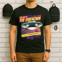 Take Me To The Unknown UFO Alien T-Shirt thumb 6