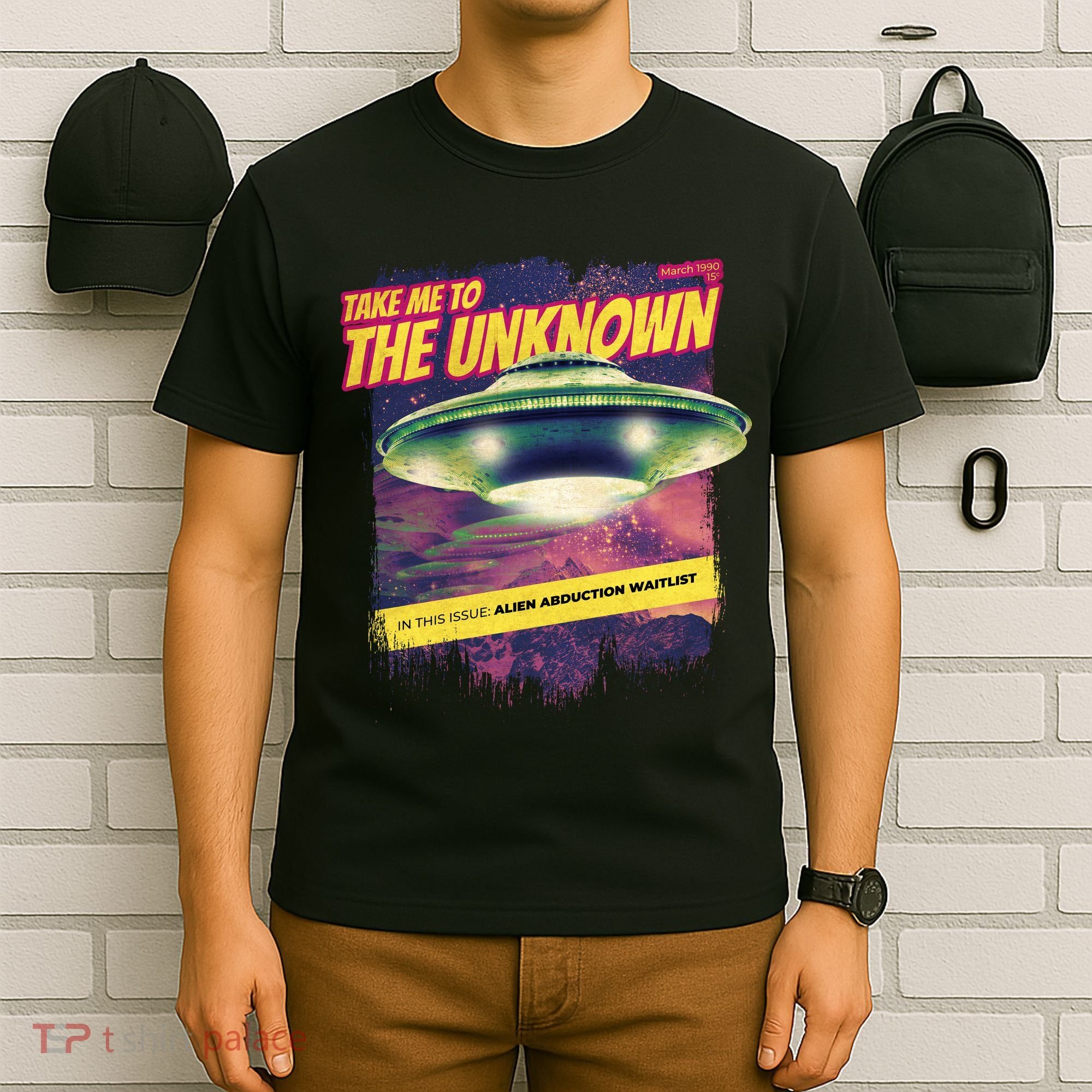 Take Me To The Unknown UFO Alien T-Shirt