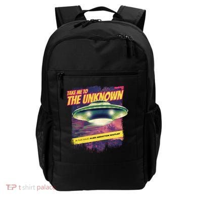 Take Me To The Unknown UFO Alien Backpack