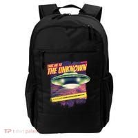 Take Me To The Unknown UFO Alien Backpack thumb 0